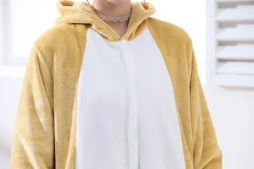 PIES AKITA SHIBA Piesek Przebranie PIŻAMA Kigurumi Onesie S 146-154 cm