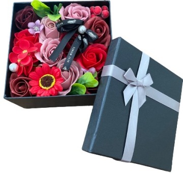 flowerbox flower box мыльные розы цветы из мыла в коробке