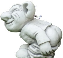 Troll figura betonowa