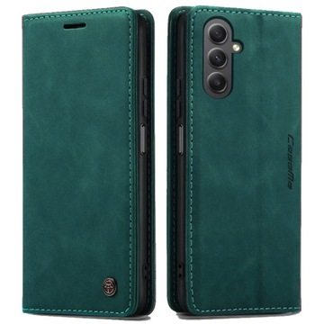 ETUI PORTFELOWE SKÓRZANE CASEME SMART MAGNET DO SAMSUNG A14 4G 5G + SZKŁO