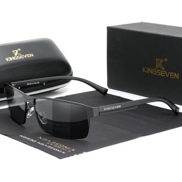 OKULARY PRZECIWSŁONECZNE MĘSKIE KINGSEVEN POLARYZACJA FOTOCHROMOWE UV400