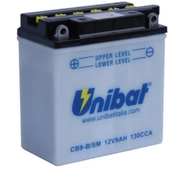 Akumulator UNIBAT 9Ah 130A L+