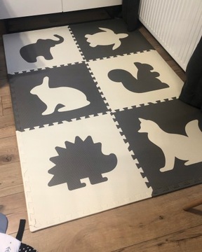 КОВРИК ИЗ ПЕНЫ ЭВА ЖИВОТНЫЕ БОЛЬШОЙ ПАЗЛ 180x120 см ДЛЯ ДЕТЕЙ RICOKIDS