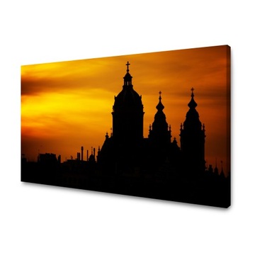 Obraz na płótnie Architektura Rzym zachód 120X60 cmWłochy Europa Niebo