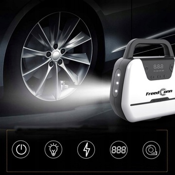 АВТОМОБИЛЬНЫЙ КОМПРЕССОР 12 В/230 В Насос Компрессор Светодиодный ЖК-фонарик