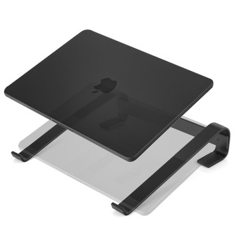 Podstawka do laptopa czarna od 10 do 17 cali aluminium Spacetronik SPP-101B