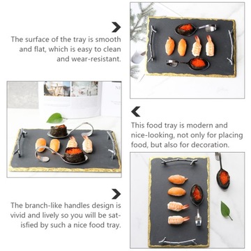 OKRĄGŁA TACA JAPOŃSKIE CERAMICZNE TALERZE DO SUSHI