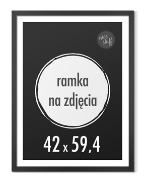 Ramka 50x70 cm Ramka na zdjęcia 50x70 B2 Ramki 70x50 foto czarna rama MDF