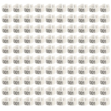 100X ОБЕДЫЧКИ ДЛЯ НОЖ ПТИЦЫ, ПРОНУМЕРОВАННЫЕ КОЛЬЦА