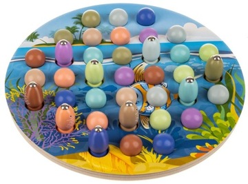 Ловля рыбы магнитными удочками для деревянной игры