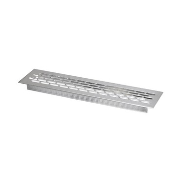 ALUMINIOWA MEBLOWA KRATKA WENTYLACYJNA DO MEBLI METALOWA 60x245 mm - POLER