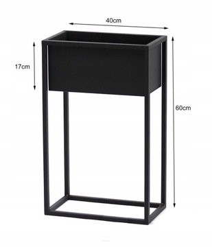 МЕТАЛЛИЧЕСКИЙ ЦВЕТОЧНЫЙ ГОРШОК LOFT COVER 60x40x21