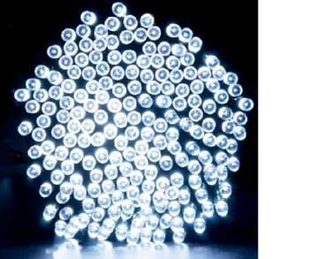 LAMPKI CHOINKOWE BIAŁE ZIMNE 100 LED FLASH 9,15 M