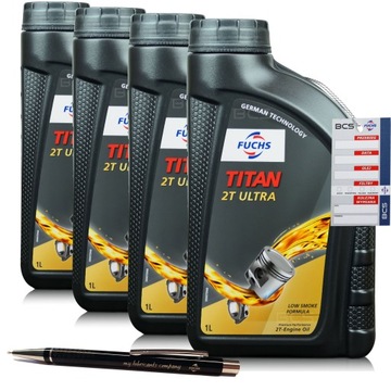 4 LITRY FUCHS TITAN 2T ULTRA - OLEJ DO SILNIKÓW DWUSUWOWYCH 4L DYSTRYBUTOR