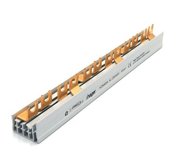 Szyna widełkowa 4P 12M 10mm2 dł. 210mm KDN463A
