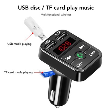 Черный стиль Bluetooth FM USB Handsfree