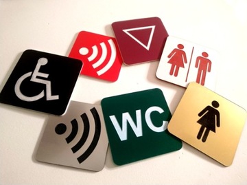 TABLICZKA informacyjna TWÓJ TEKST napis LOGO A4