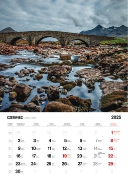 089 Календарь на 2025 год А3 Шотландия вертикальный 7 карточек