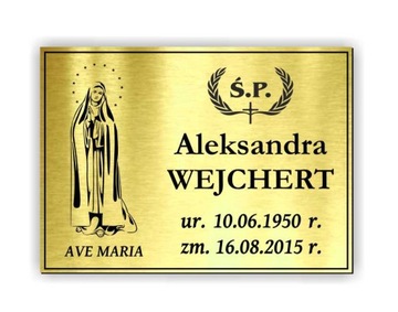 Tablica TABLICZKA NAGROBNA NA WYMIAR 100 cm2 GRUBA
