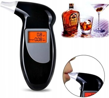ALKOMAT LCD ALKOTEST + 4 KOŃCÓWKI WYMIENNE USTNIKI - CE