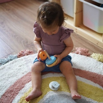 VIGA ДЕРЕВЯННАЯ ПИРАМИДА БАШНЯ ПОЛЯРБ СОРТИРОВЩИК СЕНСОРНАЯ ПАЗЛ МЕДВЕДЬ