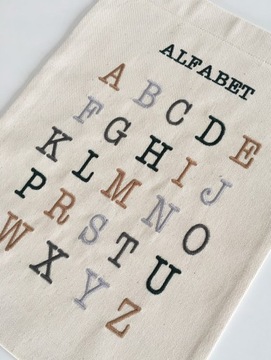 вышитый АЛФАВИТ вымпел, постер, картина