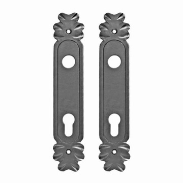 SZYLDY DO DRZWI Z OTWORAMI 245X47 STAL ZDOBIONA