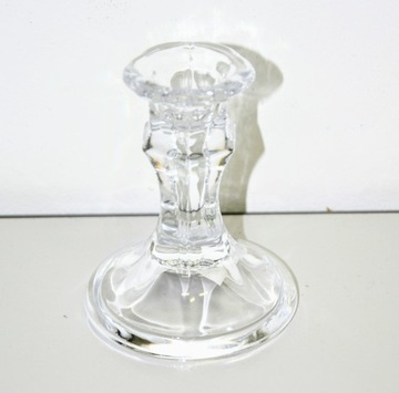 ПОДСВЕЧНИК ПРОЗРАЧНЫЙ СТЕКЛЯННЫЙ 8,2×10,2×4,7см