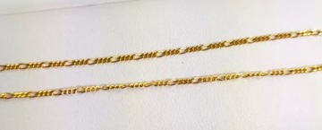 NIENOSZONA ZŁOTA BRANSOLETKA FIGARO 0,92 585 R19