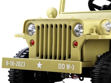 Военный автомобиль с аккумулятором Willys + пультом PA0263