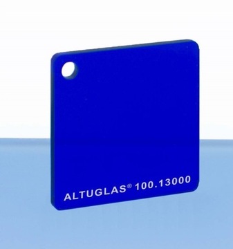 Plexi NIEBIESKA translucentna 3mm 50x50 cm