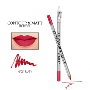 Kredka do konturowania ust z temperówką 05 CONTOUR & MATT revers ruby
