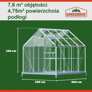 Садовая теплица из поликарбоната, алюминиевый туннель, раздвижные двери, фундамент.