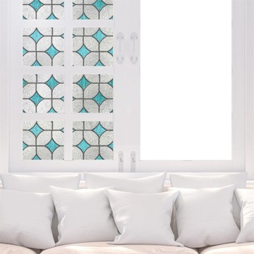 Folia okienna 3D chroniąca prywatność Naklejka blokująca promieniowanie UV Barwiona dekoracyjna dla stylu I