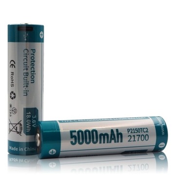 Keeppower 21700 5000mAh 3,6V LI-ion akumulator i Power bank gniazdo USB-C