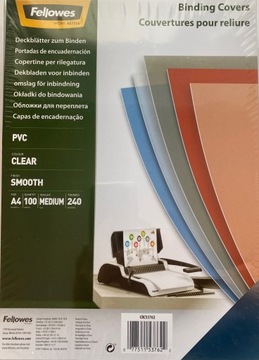 Folia okładka przeźroczysta A4 240mic op 100szt