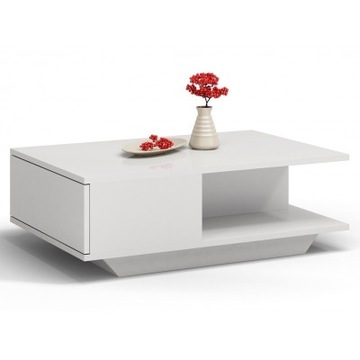 Ława TopEshop Denver 60 x 90 x 42cm biały połysk