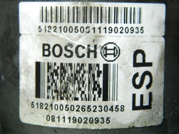 ТОРМОЗНОЙ НАСОС ABS ESP 0265230458 FIAT BRAVO 2 II