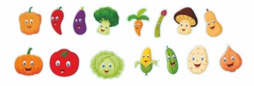 Набор магнитов на холодильник Merry VEGETABLES 15 шт.