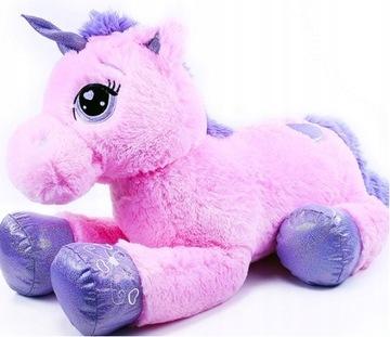 JEDNOROŻEC DUŻA MASKOTKA UNICORN RÓŻOWY KONIK 90cm