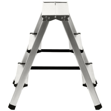 АЛЮМИНИЕВАЯ БЫТОВАЯ ЛЕСТНИЦА, 3 СТУПЕНИ, ПЛАТФОРМА, 125 кг