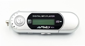 Odtwarzacz MP3 Ravo M04 8 GB srebrny