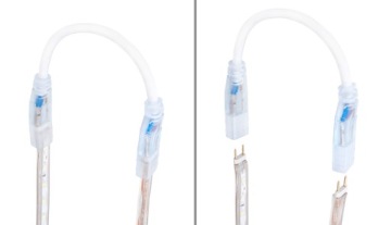 СВЕТОДИОДНАЯ ЛЕНТА 230В 2835/60 1М IP68 5ВТ ТЕПЛЫЙ БЕЛЫЙ