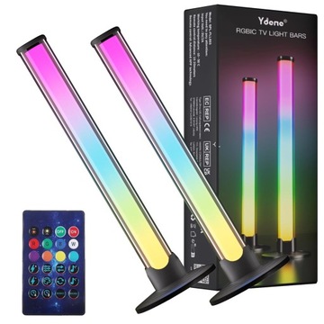2W1 LAMPA PODŁOGOWA STOJĄCA LED RGB NAROŻNA PILOT DLA PULPIT TV
