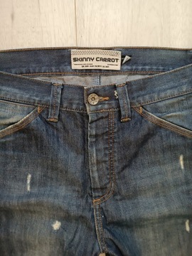 Topman skinny carrot 30/32 świetne spodnie jeansy