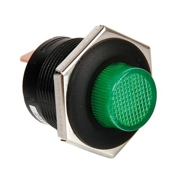 Przełącznik przyciskowy LED 12V 24V 5A zielony