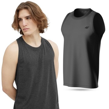 KOSZULKA MĘSKA 4F BEZRĘKAWNIK TANK TOP T-SHIRT BEZ RĘKAWÓW SS23M017