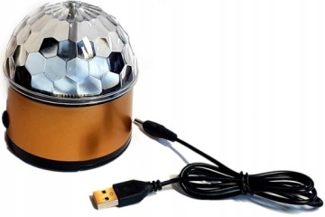 МИНИ-ДИСКОТЕЧНЫЙ ШАР СВЕТОДИОДНЫЙ ДИСКО-ПРОЕКТОР USB-ЛАМПА RU