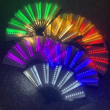 LED складной вентилятор декор арматура подарок для вечеринки Хэллоуин свадьба дом красный