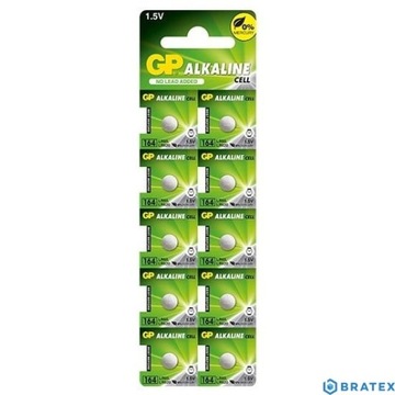 BATERIA GP ALKALINE AG1 LR60 1,5V 164F-U10